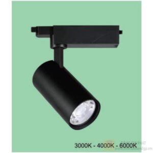 Đèn chiếu điểm thanh ray Led 15W - Ø60*H150 - Vỏ Đen
