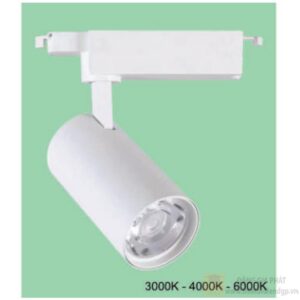 Đèn chiếu điểm thanh ray Led 25W - Ø70*H150 - Vỏ Trắng