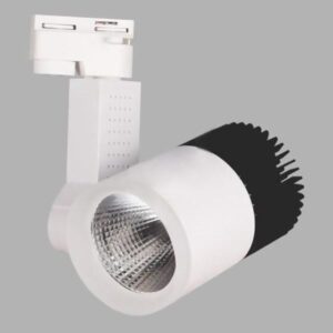 Đèn chiếu điểm thanh ray Led 20W - Ø90, Vỏ Trắng Đen