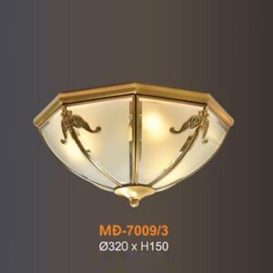 Đèn mâm Verona ốp trần Đồng Ø320 x H150