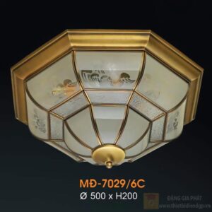 Đèn mâm ốp trần đồng Verona Ø500*H200