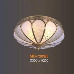 Đèn mâm Verona ốp trần Đồng Ø300 x H200