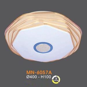 Đèn mâm Verona ốp trần Mica Ø400 x H100, ánh sáng 3 chế độ