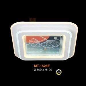 Đèn mâm ốp trần vuông trang trí Verona Ø500*H100 - ánh sáng 3 màu