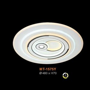 Đèn mâm ốp trần tròn trang trí Verona Ø480*H70 - ánh sáng 3 màu