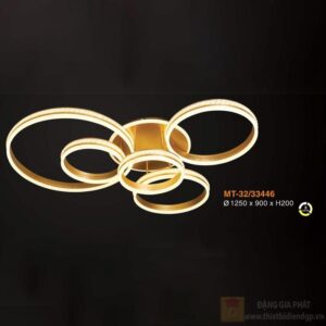 Đèn mâm ốp trần trang trí Verona Ø1250*900*H200 - ánh sáng 3 màu