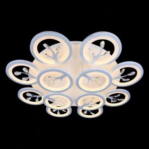 Đèn mâm Verona ốp trần Led Ø800 x H150, có remoe, ánh sáng 3 chế độ