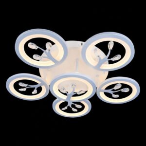 Đèn mâm Verona ốp trần Led Ø600 x H100, có remote, ánh sáng 3 chế độ