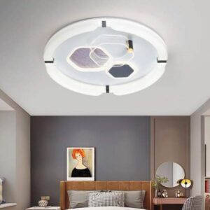 Đèn mâm ốp trần tròn trang trí Verona Ø500*H80 - ánh sáng 3 màu