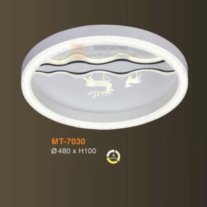 Đèn mâm ốp trần tròn trang trí Verona Ø480*H100 - ánh sáng 3 màu