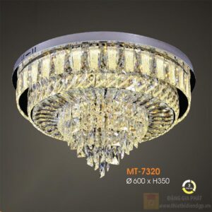 Đèn Mâm pha lê cao cấp Verona Ø600*H350 - 3 chế độ