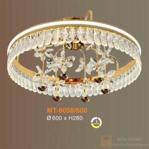 Đèn mâm ốp trần trang trí Verona Ø600*H280 - ánh sáng 3 màu