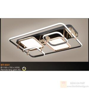 Đèn Mâm Led có remote tăng giảm ánh sáng Verona Ø1150*700*H200 - 3 chế độ