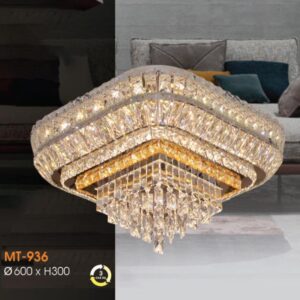 Đèn Mâm pha lê cao cấp Verona Ø600*H300 - 3 chế độ