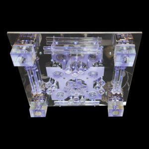 Đèn mâm Verona ốp trần vuông Led đổi màu Ø500 x H250