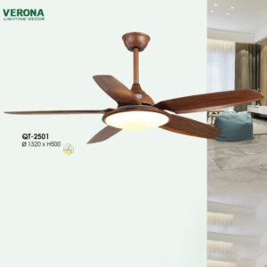 Quạt trần đèn Verona QT-2501 Ø1320*H500