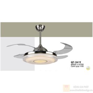 Quạt trần đèn Verona QT-2619 Ø500 x H750