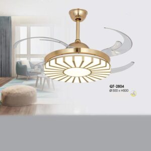 Quạt trần đèn Verona QT-2804 Ø500*H500