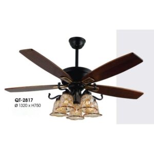 Quạt trần đèn Verona QT-2817 Ø1320*H750