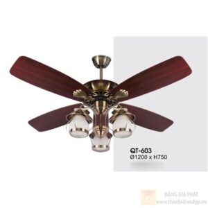 Quạt trần đèn Verona QT-603 Ø1200 x H750