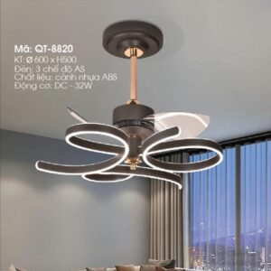 Quạt trần đèn Verona QT-8820 Ø600 x H500