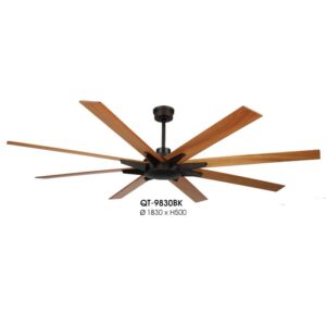 Quạt trần Verona 8 cánh QT-9830BK Ø1830*H500