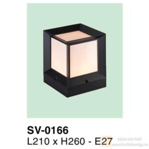 Đèn trụ cổng Verona L210*H260 - E27