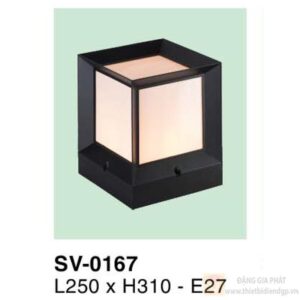 Đèn trụ cổng Verona L250*H310 - E27