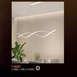 Đèn treo trang trí Verona L1000*180*H1000 - ánh sáng 3 màu
