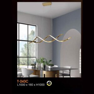 Đèn treo trang trí Verona L1000*160*H1000 - ánh sáng 3 màu