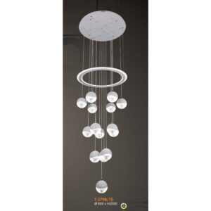 Đèn treo trang trí Verona Ø600*H2500 - ánh sáng 3 màu