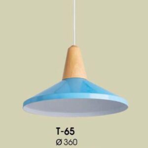 Đèn treo trang trí Ø360 chụp màu xanh lam