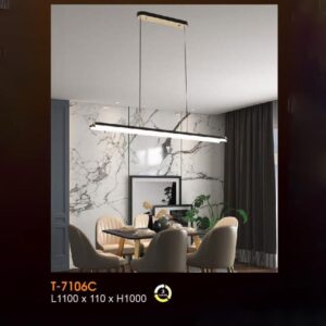 Đèn treo trang trí Verona L1100*110*H1000 - ánh sáng 3 màu