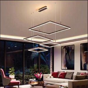Đèn Thả Led Verona L800 x 600 x 400 x 400 x H1200, ánh sáng 3 chế độ