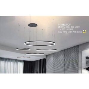 Đèn treo trang trí Verona Ø400*400*600*600*800*H2000 - 3 màu (tăng giảm ánh sáng )