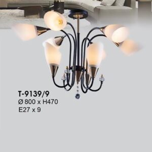 Đèn Thả Led Verona Ø800 x H470, E27 x 9