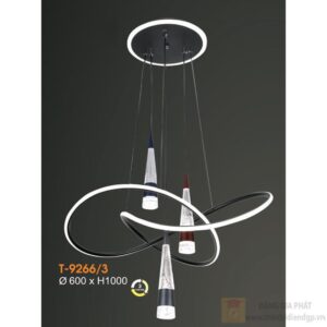 Đèn thả trang trí led 3 chế độ Ø600*H1000
