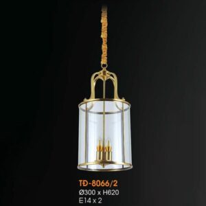 Đèn treo đồng Verona Ø300*H620 - E14*2