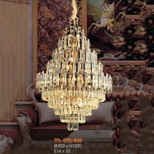 Đèn treo pha lê Ø800*H1200, E14*33