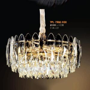 Đèn thả pha lê Verona Ø800 x H330, E14 x 22