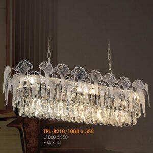 Đèn thả pha lê cao cấp Verona L1000*H350 - E14*13