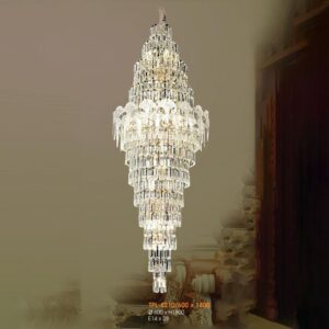 Đèn thả pha lê cao cấp Verona Ø600*H1800 - E14*18