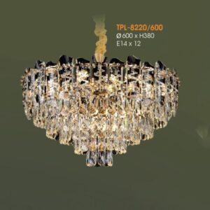 Đèn thả pha lê cao cấp Verona Ø600*H380 - E14*12