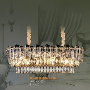 Đèn thả pha lê cao cấp Verona L800*H350 - E14*10