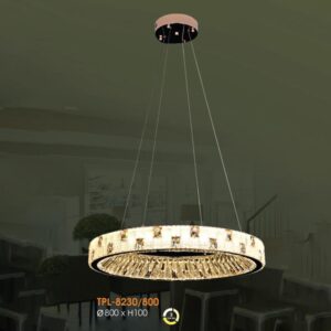 Đèn thả pha lê cao cấp Verona Ø800*H100 - 3 chế độ
