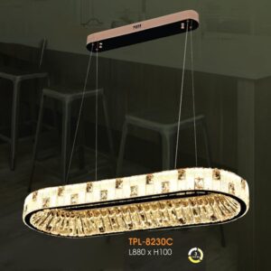 Đèn thả pha lê cao cấp Verona L880*H100 - 3 chế độ