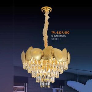 Đèn thả pha lê Verona Ø600 x H350, E14 x 11
