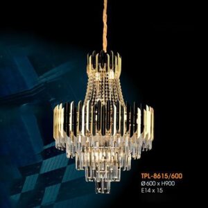 Đèn thả pha lê Verona Ø600 x H900, E14 x 15
