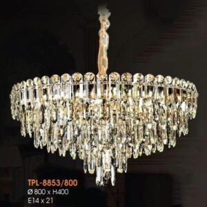 Đèn treo pha lê Ø800*H400, E14*21