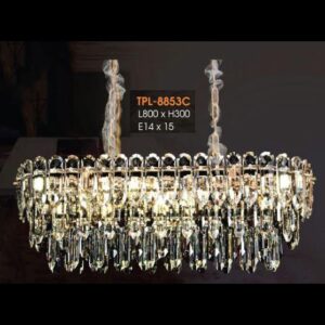 Đèn treo pha lê L800*H300, E14*15